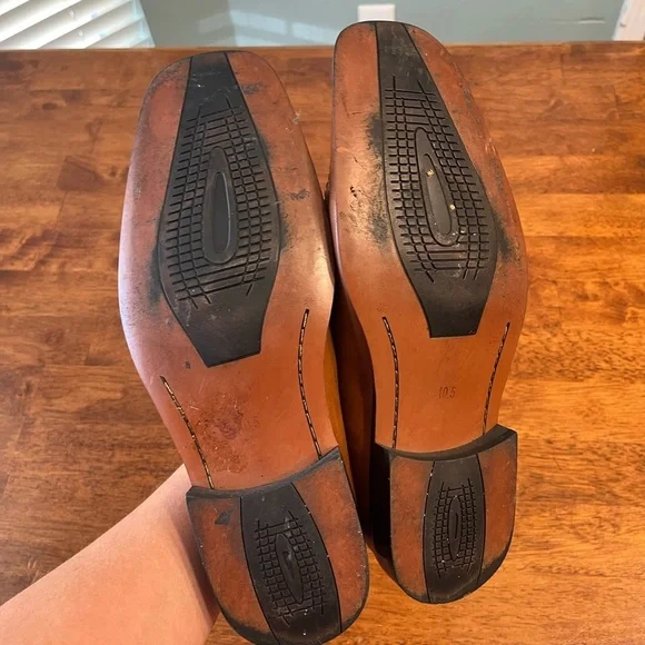 Stacy Adams Men's Hillman loafer Tan Leather Loafers size 10.5 - Picture 9 of 12